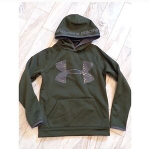 Under Armour kids youth medium green/gray Storm Coldgear sweatshirt